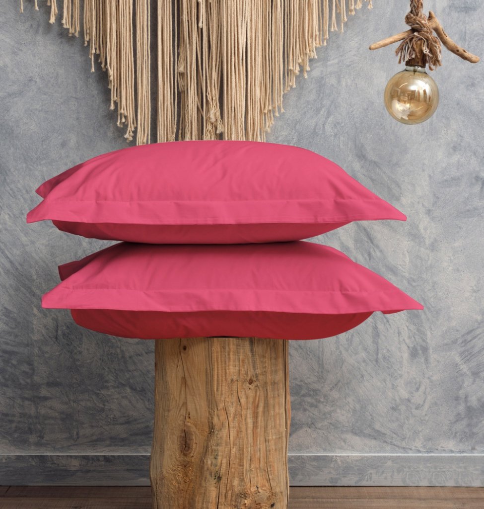 Μαξιλαροθήκες Μονόχρωμες Melody - Confetti, 50x70+5 cm Oxford - MELODY- COKITEX