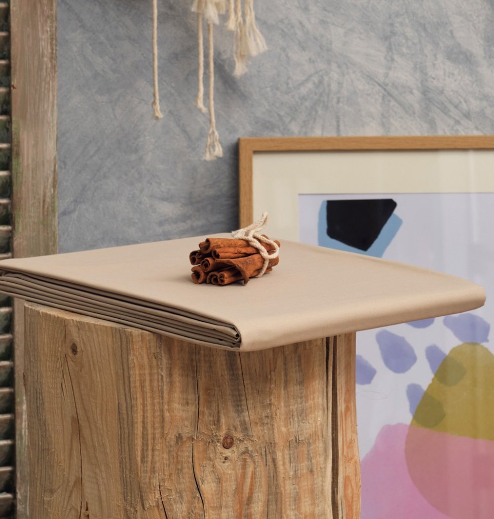 Σεντόνια Μονόχρωμα Melody - Beige, Λάστιχο (105x200+32) - MELODY- COKITEX