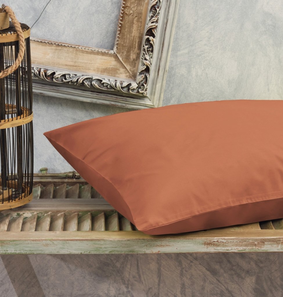 Μαξιλαροθήκες Μονόχρωμες Power Nap Premium - Brown, 50x70 - POWER NAP PREMIUM- COKITEX