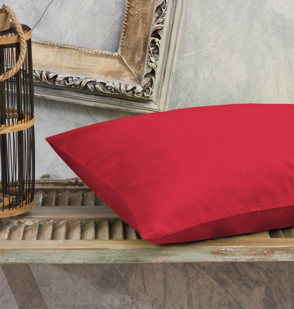 Μαξιλαροθήκες Μονόχρωμες Power Nap - Burgundy, 50x70 - POWER NAP- COKITEX