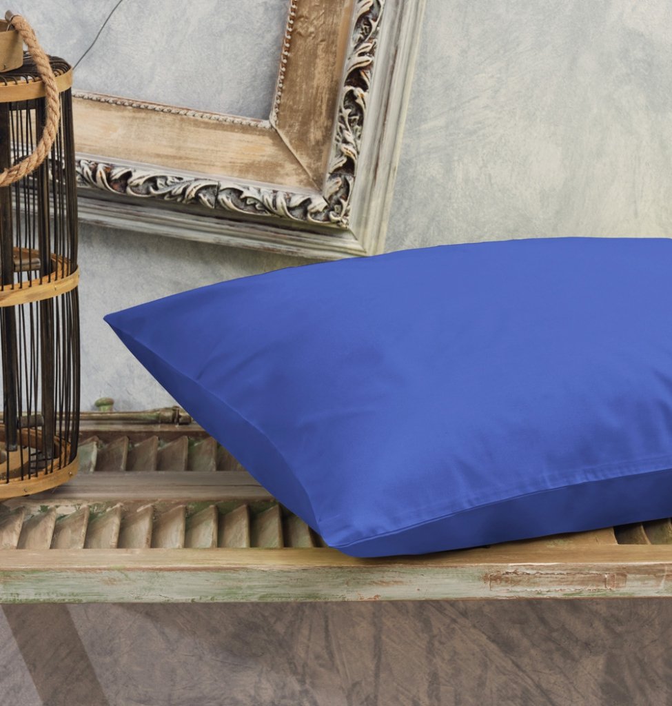 Μαξιλαροθήκες Μονόχρωμες Power Nap - Blue, 50x70 - POWER NAP- COKITEX
