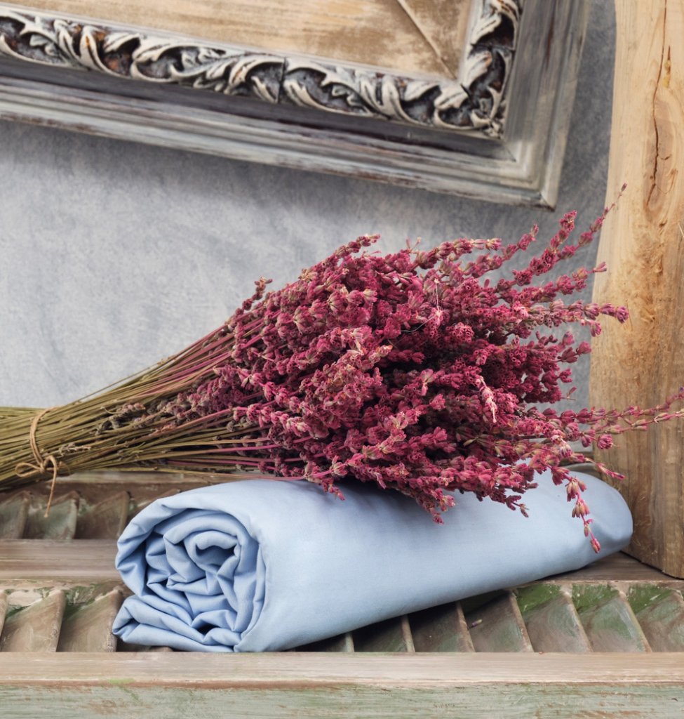 Σεντόνια Μονόχρωμα Λάστιχο Angel - L.Blue, Υπέρδιπλο λάστιχο (175x200+25) - ANGEL- COKITEX