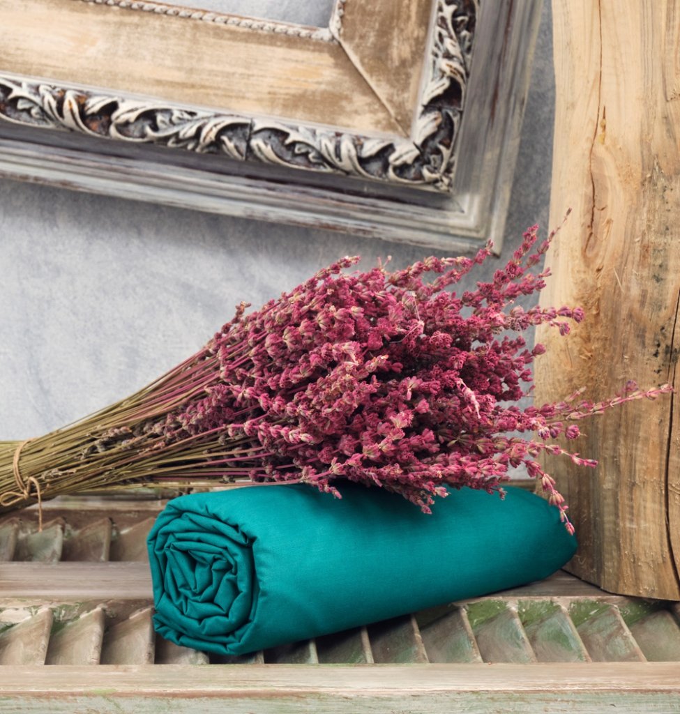 Σεντόνια Μονόχρωμα Λάστιχο Angel - Green, Υπέρδιπλο λάστιχο (175x200+25) - ANGEL- COKITEX