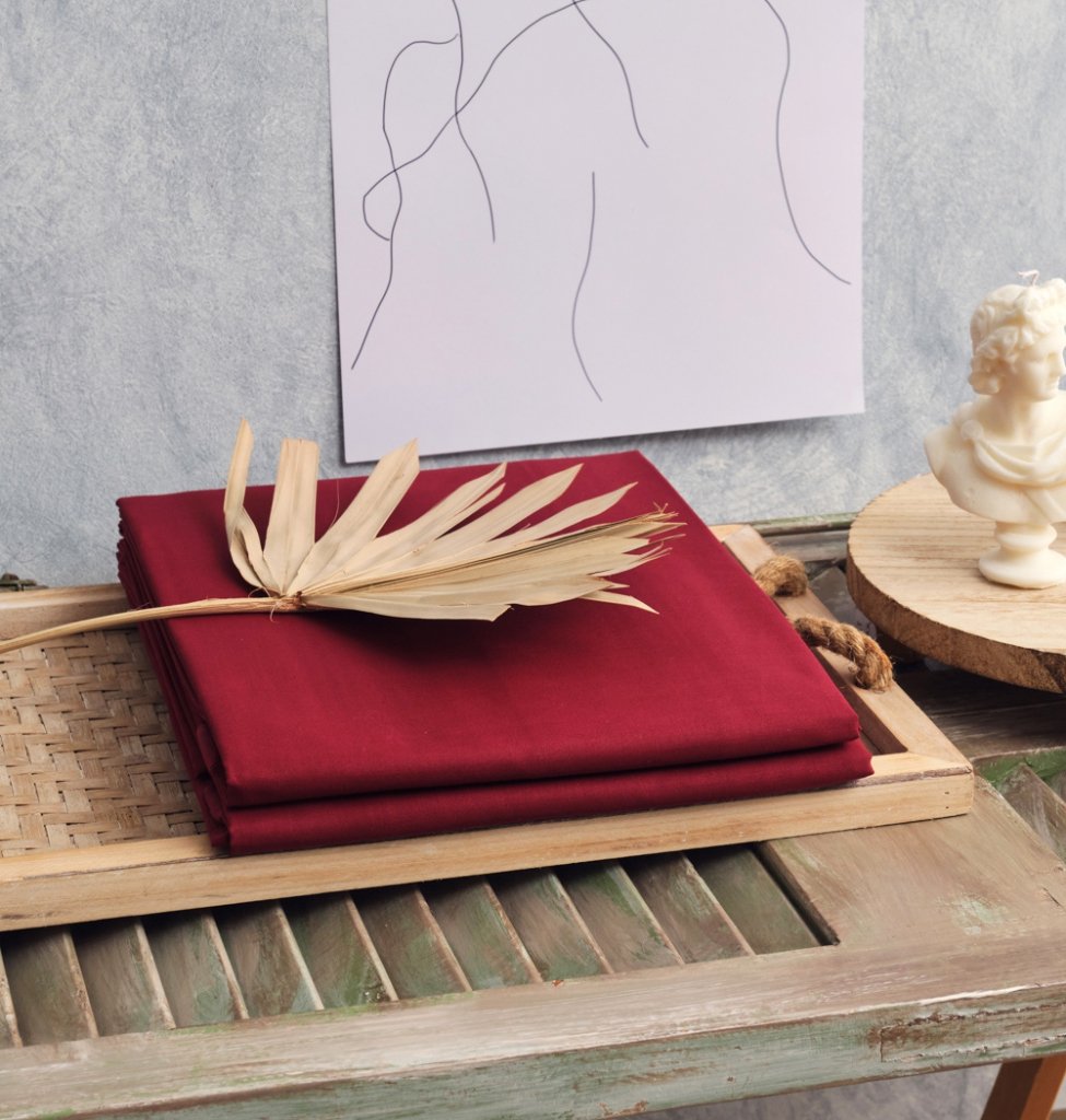 Παπλωματοθήκη Μονόχρωμη Power Nap - Burgundy, Διπλό (200x240) - POWER NAP- COKITEX