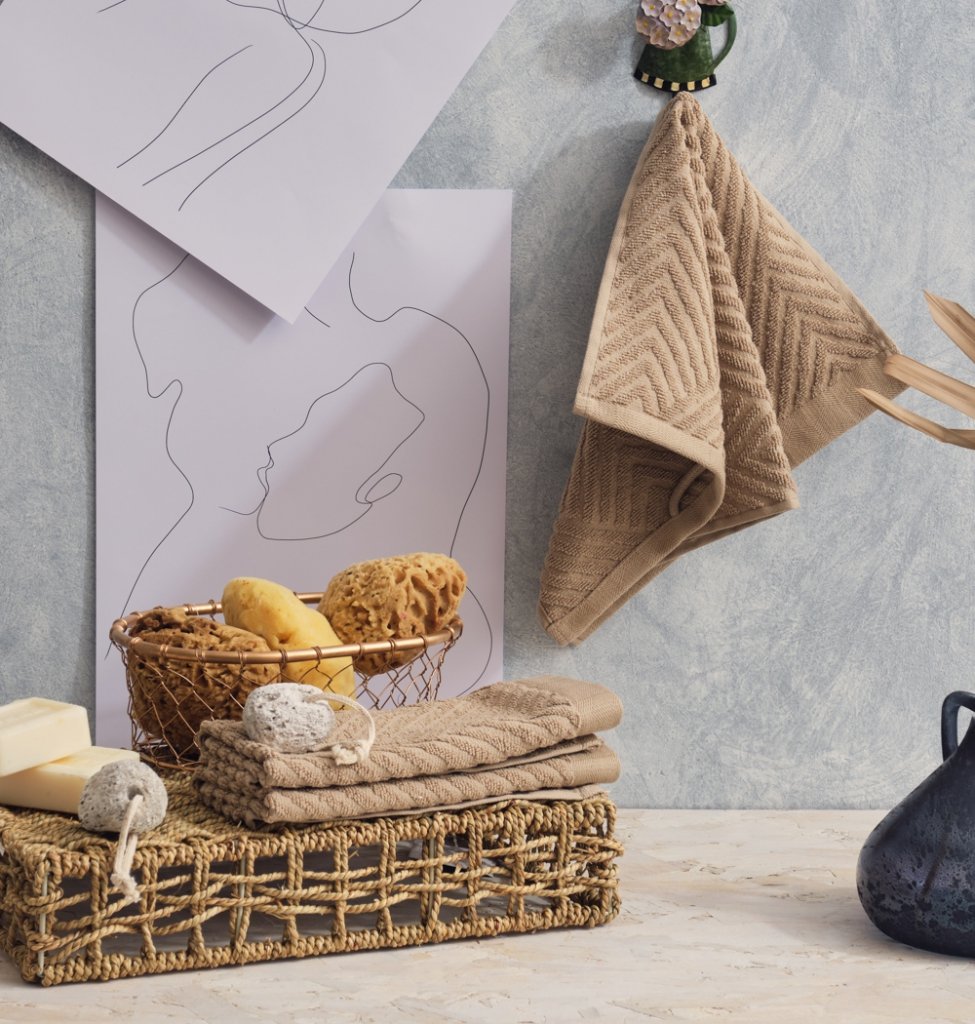 Alternative view of Πετσέτα Ζακάρ Venice Greige - Προσώπου 50x100 - SERENE- COKITEX