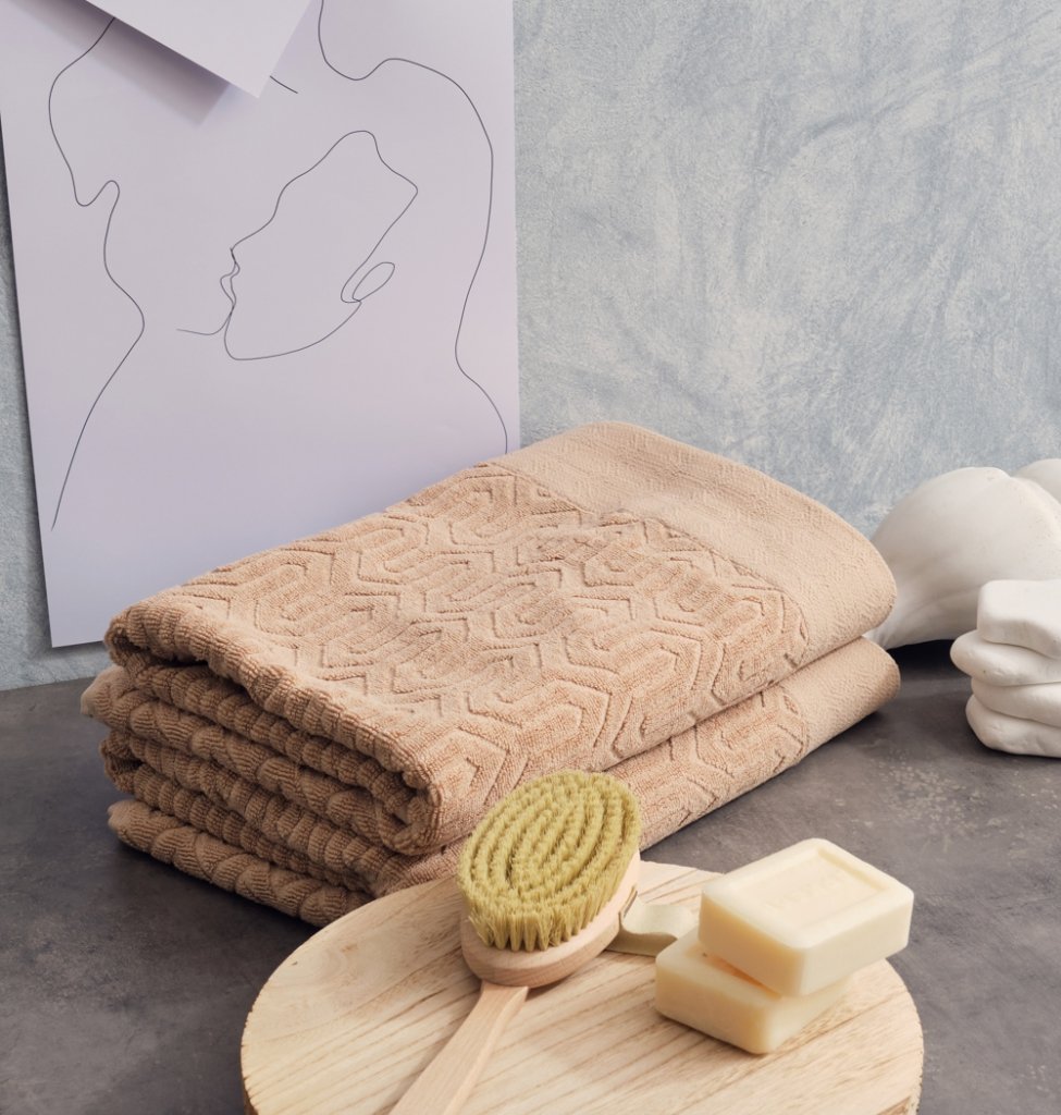 Alternative view of Πετσέτα Ζακάρ Sienna Latte - Σώματος 80x150 - SERENE- COKITEX