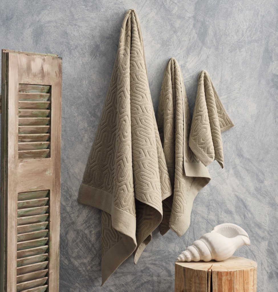 Πετσέτα Ζακάρ Sienna Dusty Green - Σώματος 80x150 - SERENE- COKITEX