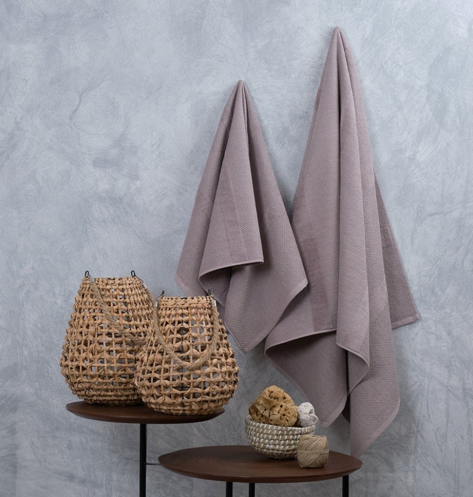 Πετσέτα Ζακάρ Pop Corn Grey - Προσώπου 50x100 - SERENE- COKITEX