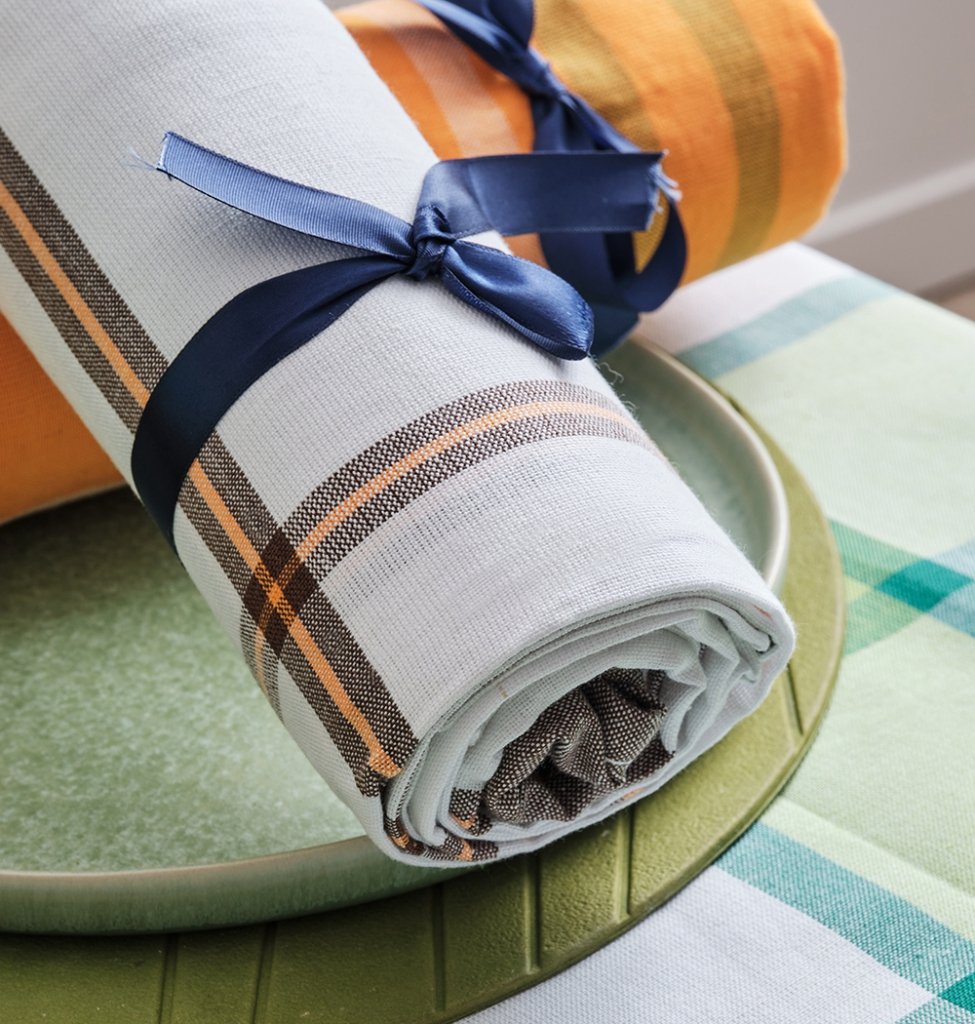 Alternative view of Τραπεζομάντηλα Νηματοβαφή Κουζίνας Simple - White, 140x140cm - NIMATOVAFI- COKITEX