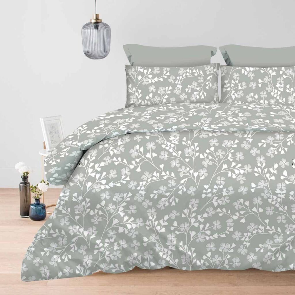 Παπλωματοθήκες Υπέρ/πλες Daisy Grey 9664 - Astron Italy