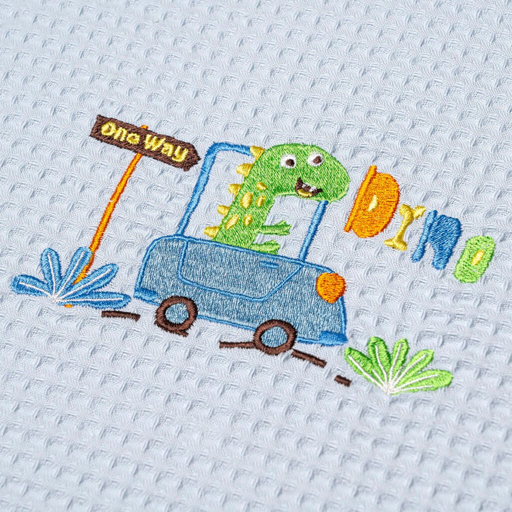 Alternative view of ΚΟΥΒΕΡΤΑ ΠΙΚΕ ΚΟΥΝΙΑΣ 110X140 ADAM HOME  DINO BLUE