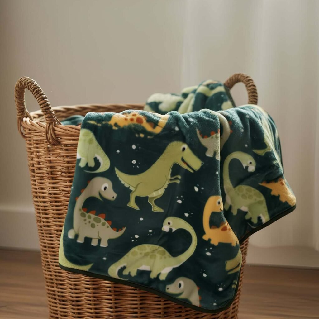 Βρεφική Κουβέρτα Κούνιας (110Χ140) Βελουτέ Dinosaurs 2816 - Astron Italy