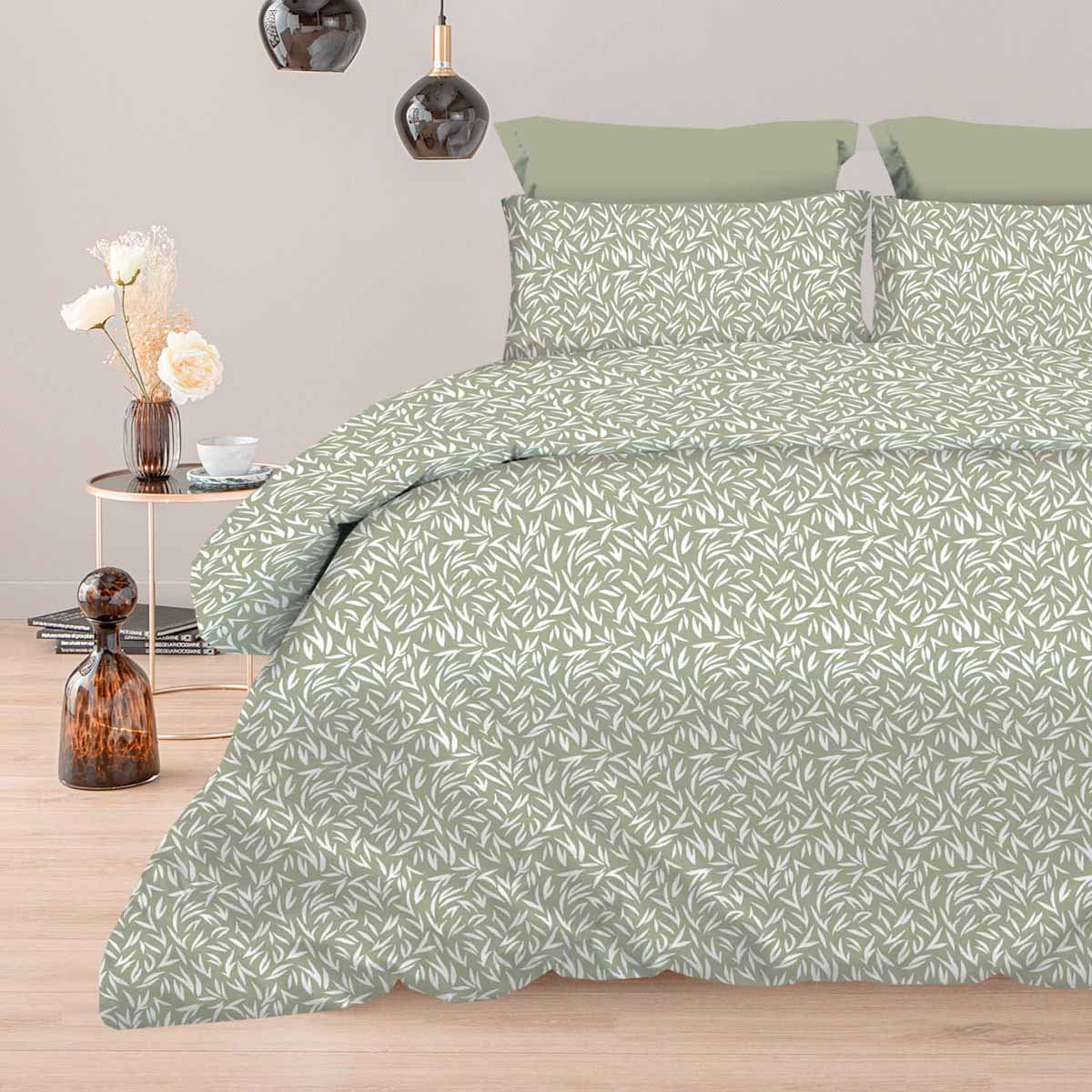 Παπλωματοθήκες Υπέρ/πλες Emelia Olive 9653 - Astron Italy