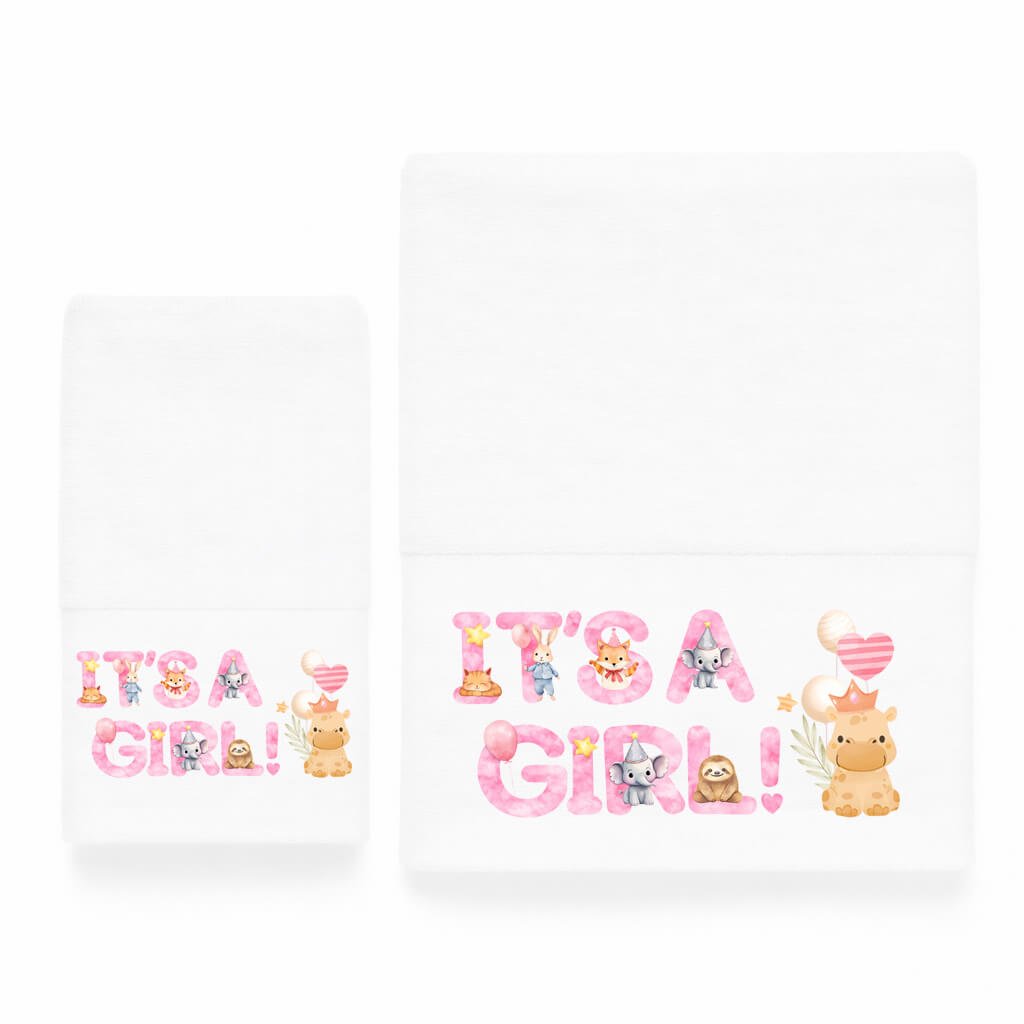 Παιδικές Πετσέτες (σετ 2 τεμ) It's a Girl 77794 - Astron Italy