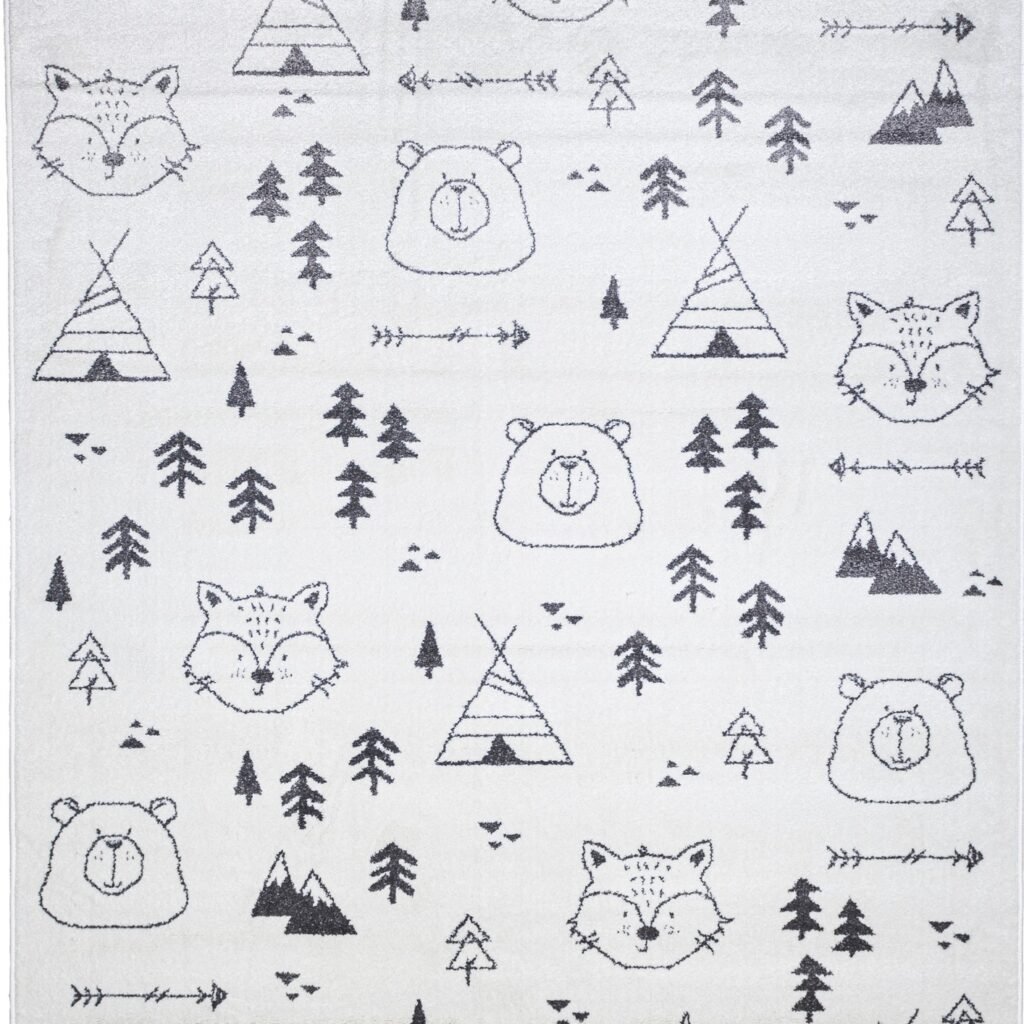 ΧΑΛΙ ΠΑΙΔΙΚΟ JUNIOR 858/CREAM BLACK - 160cm x 230cm 2002977 - Klonaras