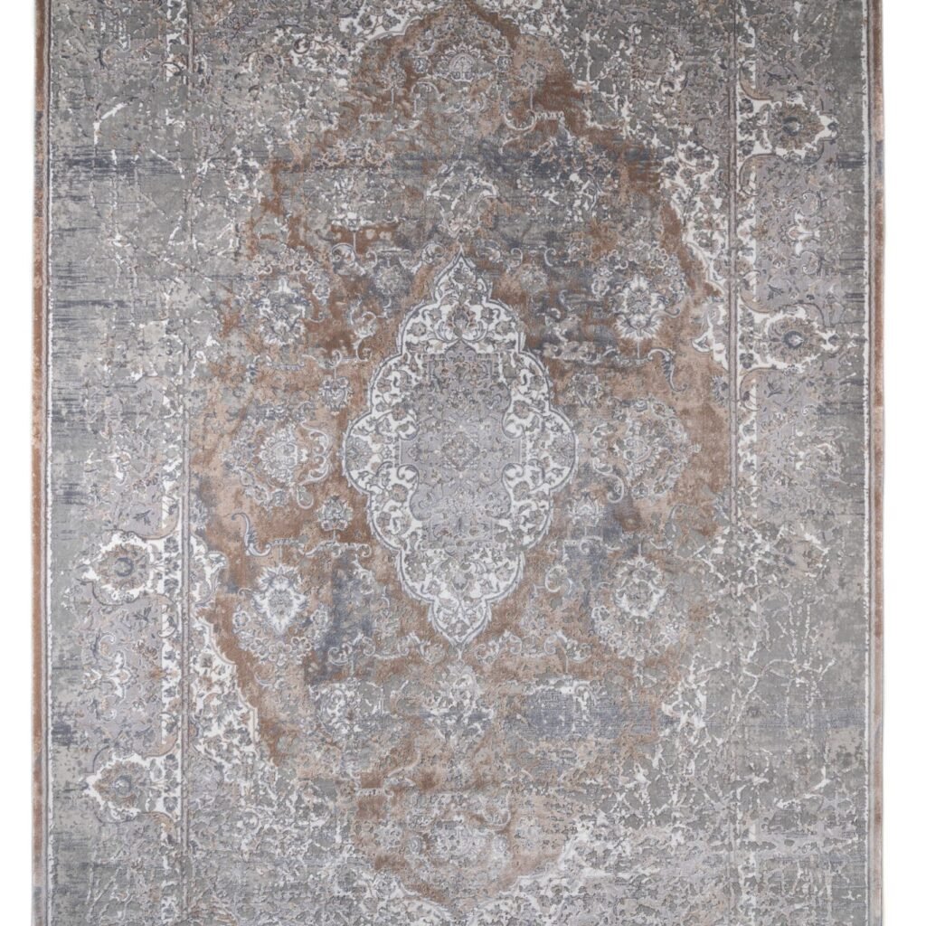 ΧΑΛΙ LUXURIOUS SILK 5991 GREY BEIGE - 240cm x 340cm 2004344 - Klonaras