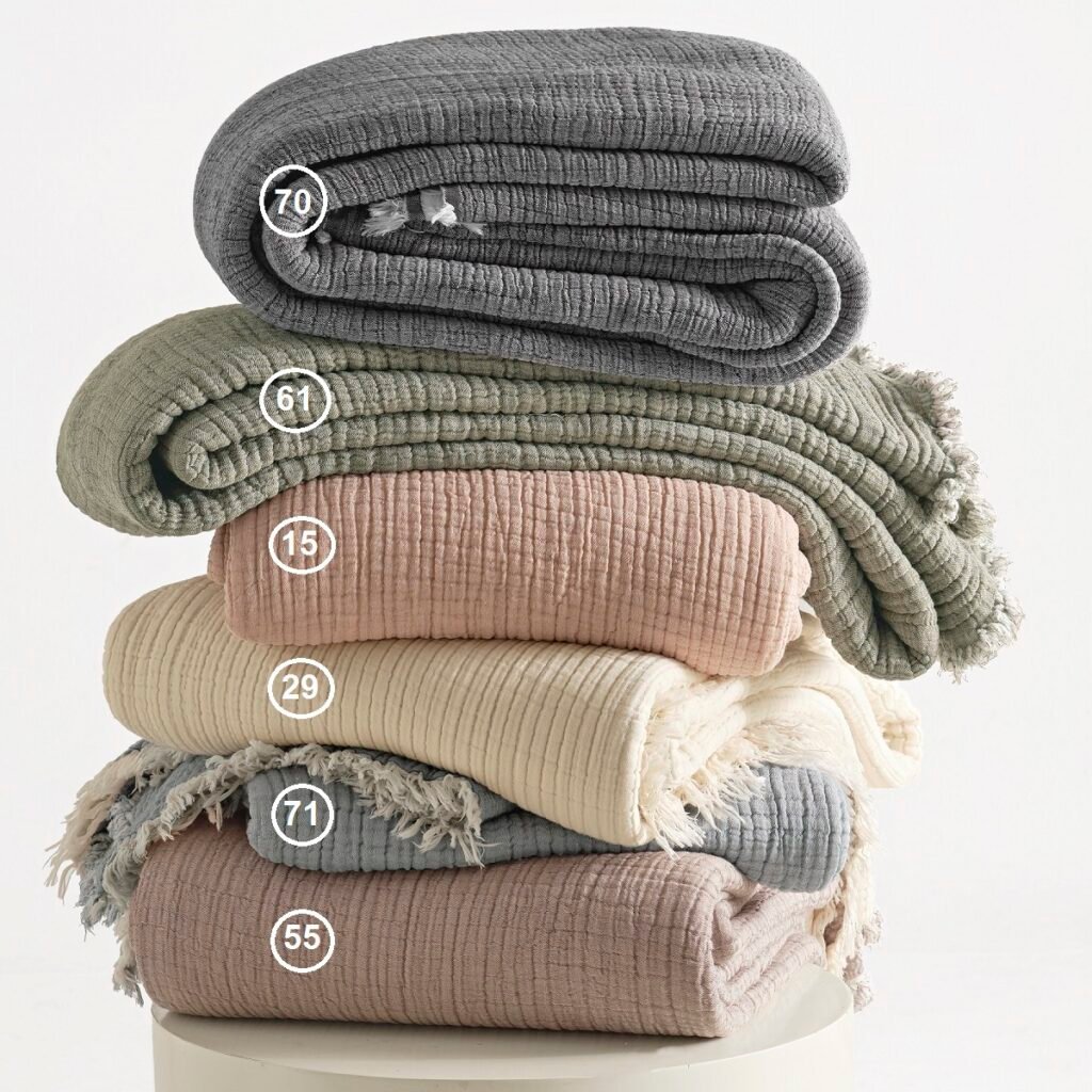 ΚΟΥΒΕΡΛΙ ΒΑΜΒΑΚΕΡΗ ΜΟΥΣΕΛΙΝΑ ΥΠΕΡΔΙΠΛΗ 240Χ250 ADAM HOME - Anthracite 70