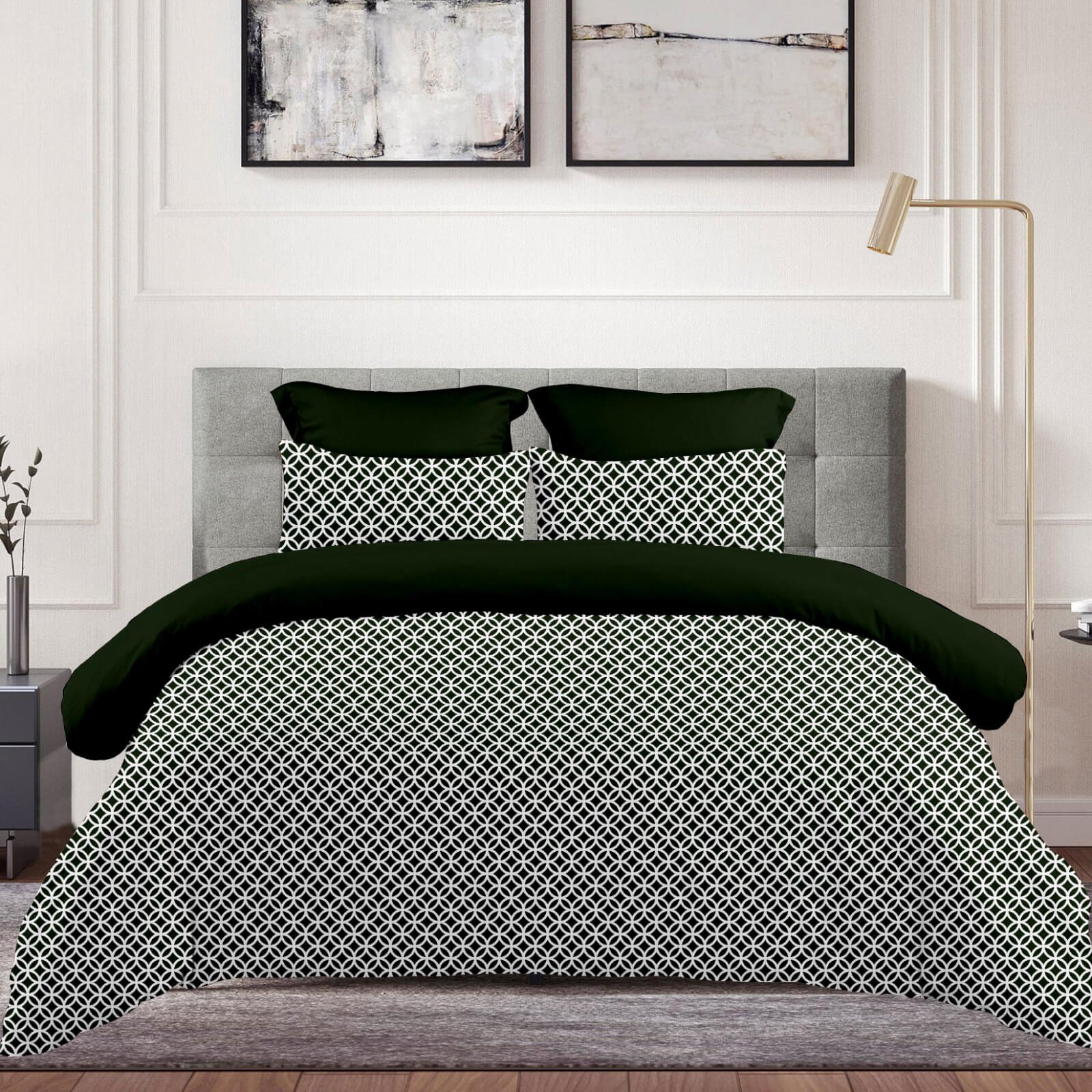 Παπλωματοθήκες Υπέρ/πλες Sienna Green 9453 - Astron Italy