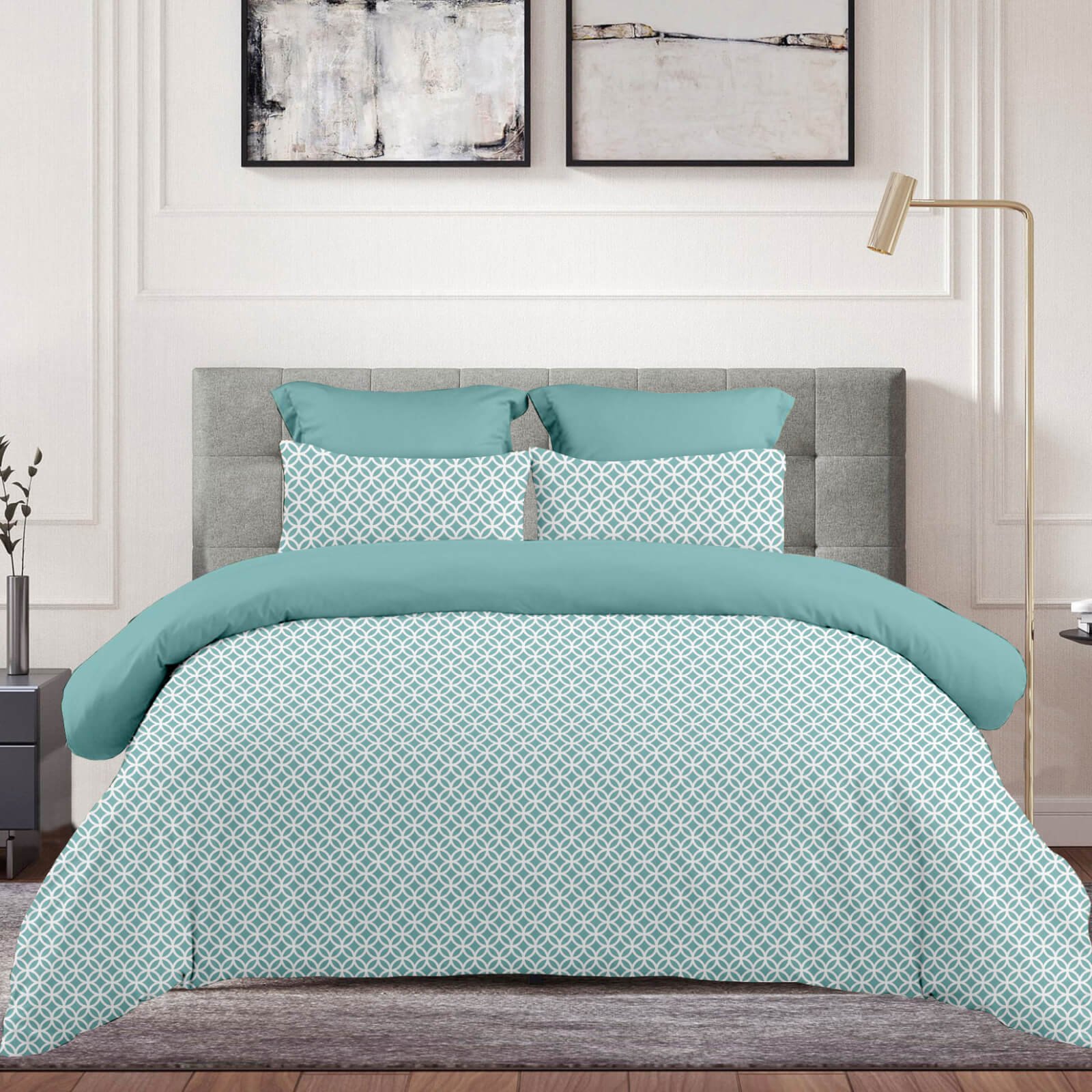 Σεντόνι Με Λάστιχο (160x200+30) Sienna Petrol 9482 - Astron Italy