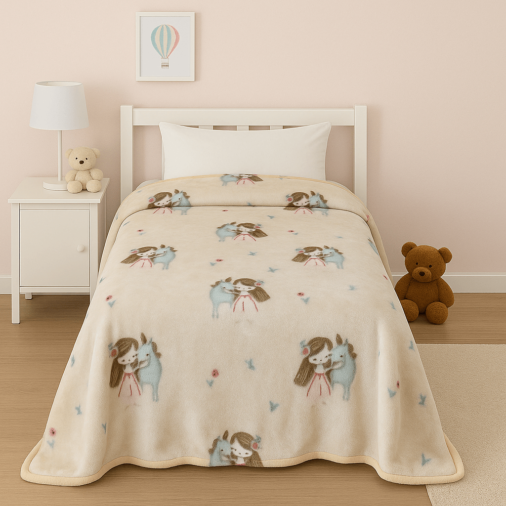 Παιδική Κουβέρτα Βελουτέ Μονή Sweet Girl 2824 - Astron Italy