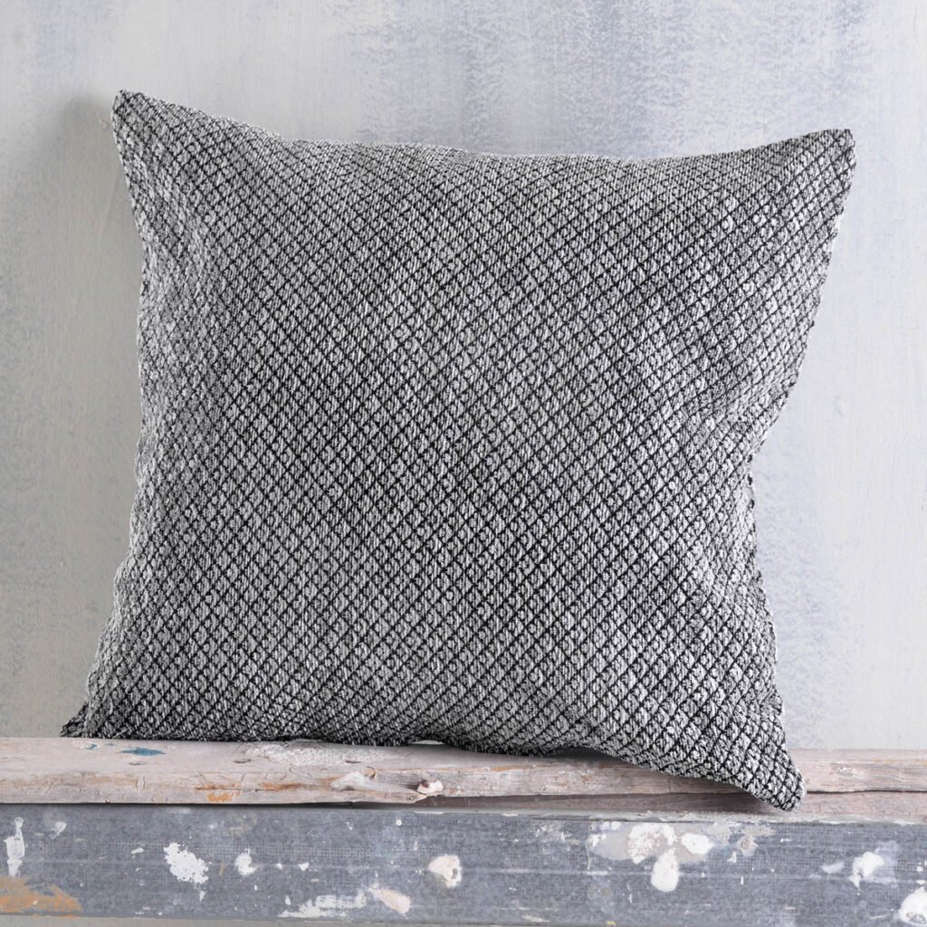 TEMPE ΓΚΡΙ ΜΑΥΡΟ - ΜΑΞΙΛΑΡΟΘΗΚΗ - ΓΚΡΙ-ΜΑΥΡΟ - 40X40 - Rythmos