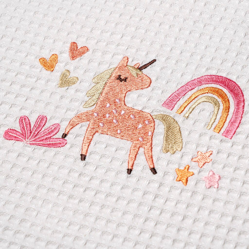 Alternative view of ΚΟΥΒΕΡΤΑ ΠΙΚΕ ΚΟΥΝΙΑΣ 110X140 ADAM HOME UNICORN WHITE