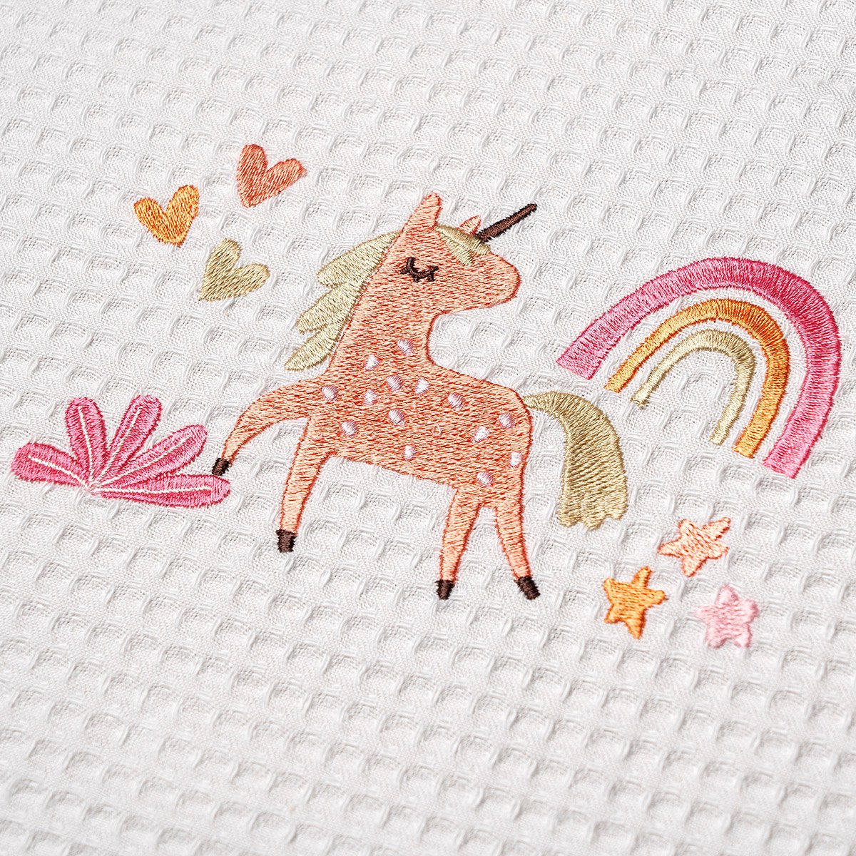 ΚΟΥΒΕΡΤΑ ΠΙΚΕ ΑΓΚΑΛΙΑΣ 80X110 ADAM HOME UNICORN WHITE - Image 2