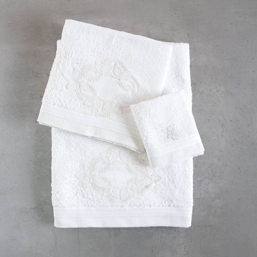 AGNES ΛΕΥΚΟ - ΣΕΤ ΠΕΤΣΕΤΕΣ 3ΤΕΜ. ΜΟΤΙΦ - ΛΕΥΚΟ - ΣΕΤ 3 ΤΕΜΑΧΙΩΝ (30X50, 50X90, 80X150) ΣΥΣΚΕΥΑΣΙΑ ΚΟΥΤΙΟΥ - Rythmos