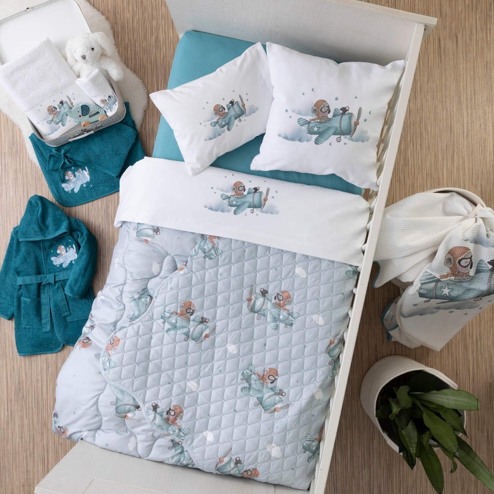 Μαξιλάρι Διακοσμητικό Printed Aviator - 45 x 45 cm - Λευκό - Borea Home Textiles - Image 3