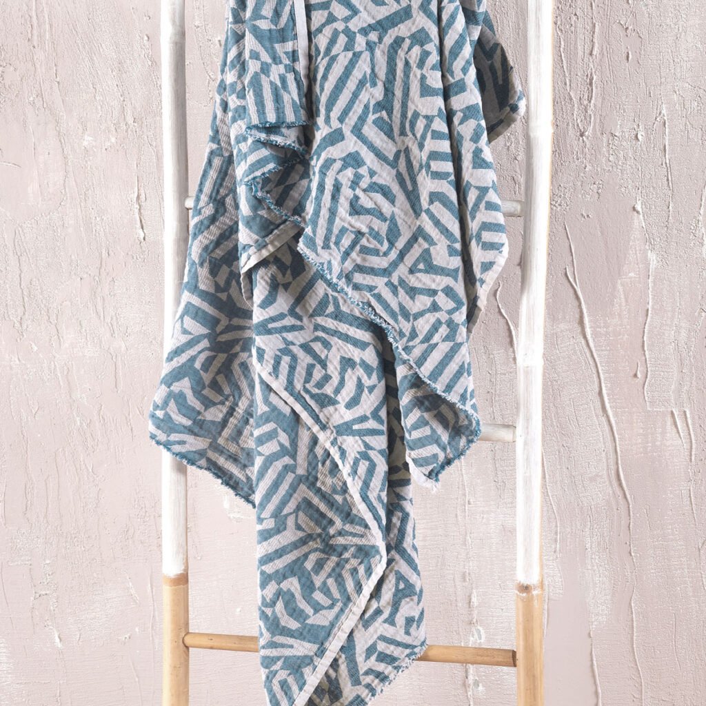 AZZURO ΜΠΛΕ - ΠΕΤΣΕΤΑ ΘΑΛΑΣΣΗΣ - ΜΠΛΕ - 200X100 - Rythmos