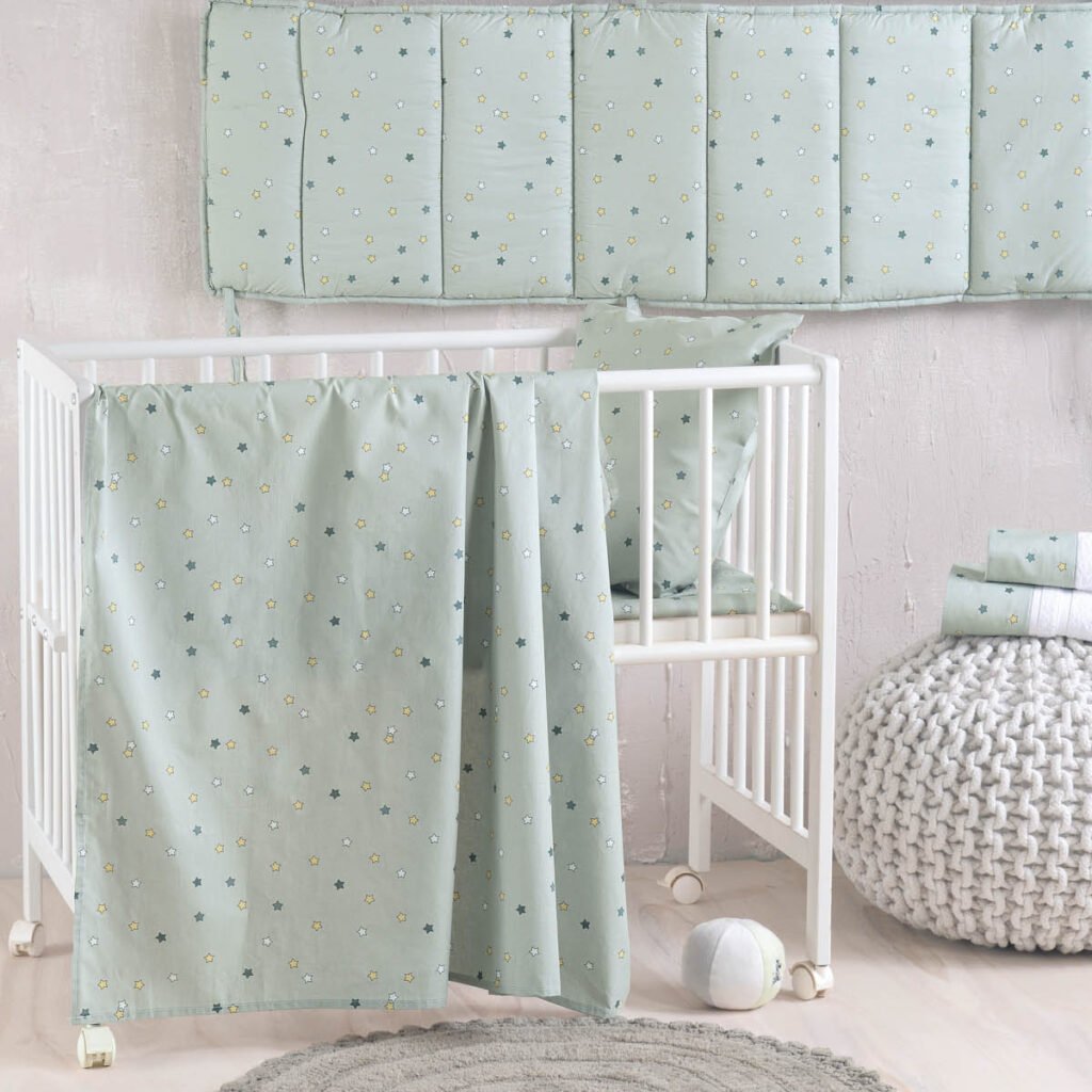 BLAZE ΠΡΑΣΙΝΟ - ΠΑΠΛΩΜΑ ΒΡΕΦΙΚΟ - ΠΡΑΣΙΝΟ - 110X150 - Rythmos