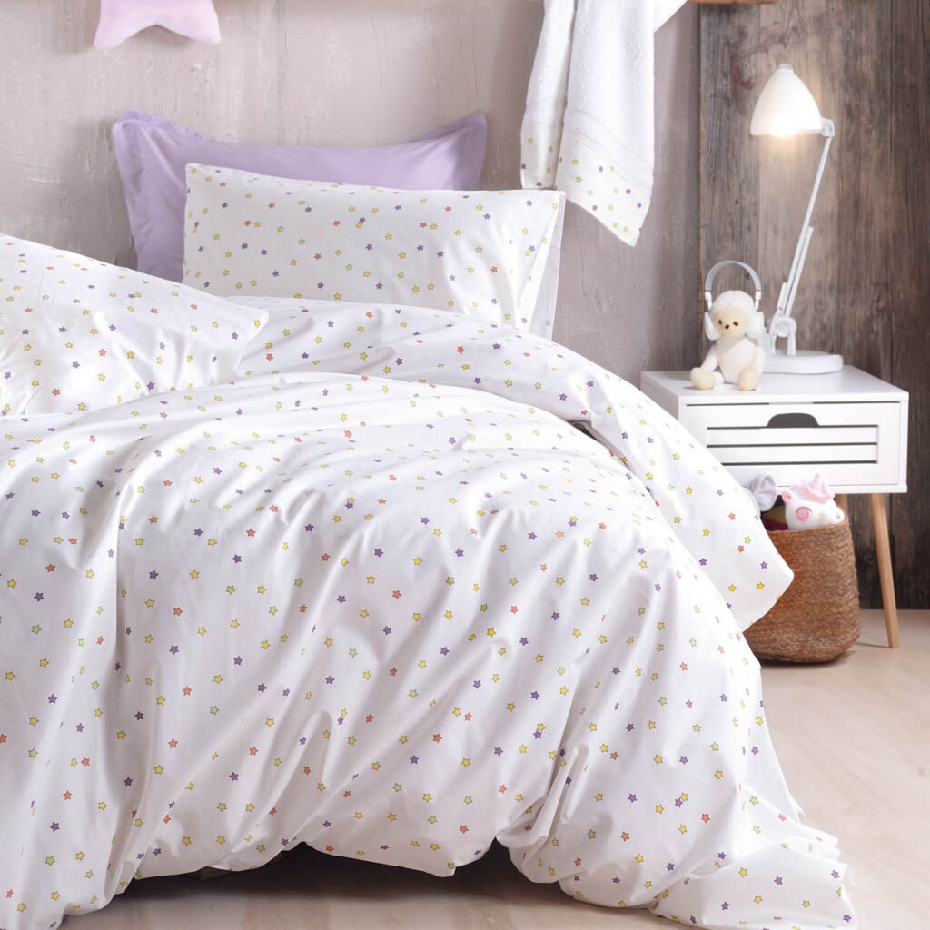 BLAZE ΛΕΥΚΟ - ΣΕΤ ΠΑΠΛΩΜΑΤΟΘΗΚΗ ΠΑΙΔΙΚΗ 2 ΤΕΜ. - ΛΕΥΚΟ - ΗΜΙΔΙΠΛΟ (160X250) - Rythmos