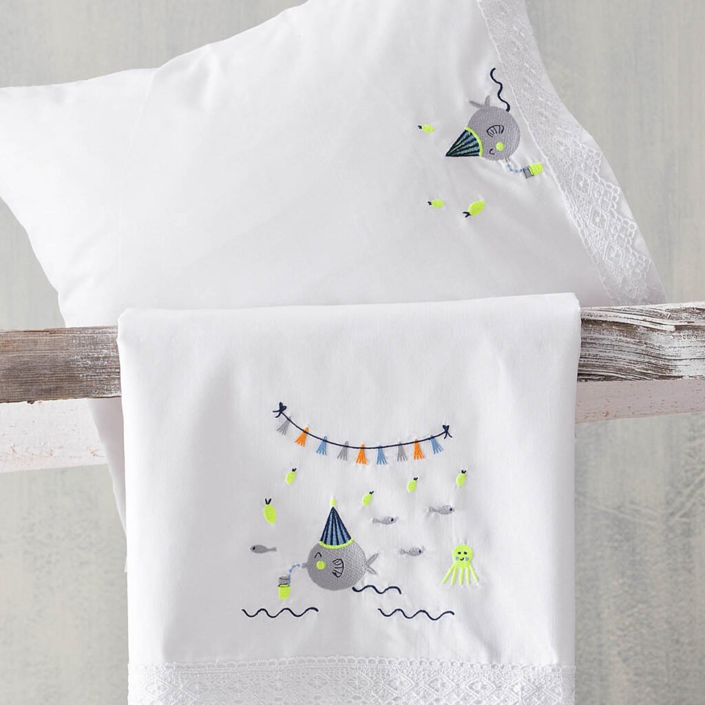 BUBBLES ΜΠΛΕ - ΣΕΤ ΣΕΝΤΟΝΙΑ ΒΡΕΦΙΚΑ 3 ΤΕΜ. KENTHMA - ΜΠΛΕ - 100X160 - Rythmos