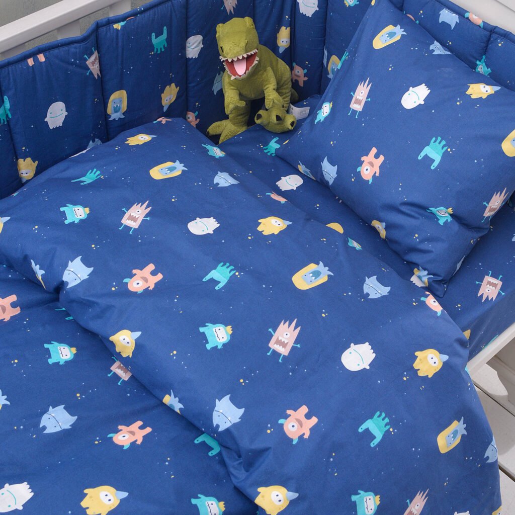 BUSTERS - ΣΕΤ ΠΑΠΛΩΜΑΤΟΘΗΚΗ ΒΡΕΦΙΚΗ 2 ΤΕΜ. - ΜΠΛΕ - 110Χ160 - Rythmos