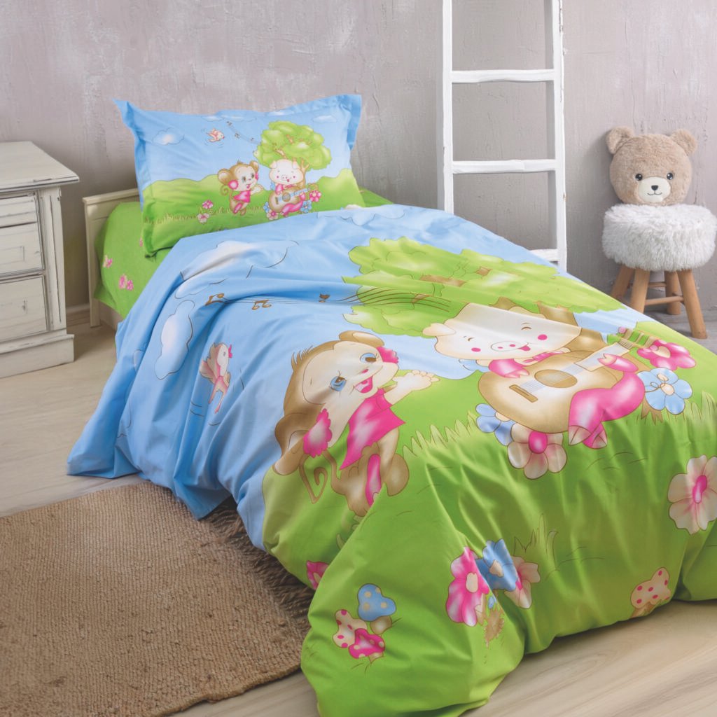 CHICABOO - ΣΕΤ ΣΕΝΤΟΝΙΑ ΠΑΙΔΙΚΑ 3 ΤΕΜ. - ΜΠΛΕ - ΗΜΙΔΙΠΛΟ (160X260) - Rythmos