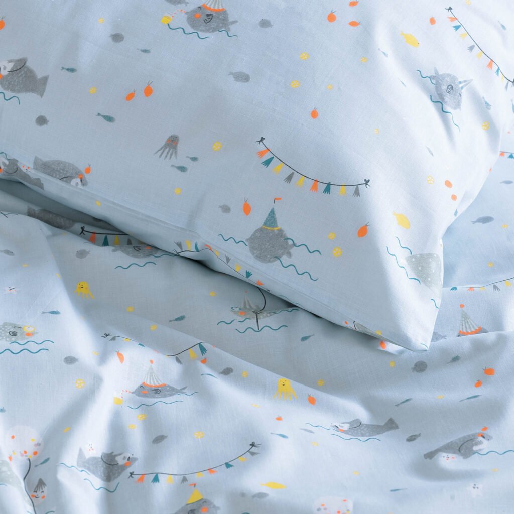 FOUSKA ΜΠΛΕ - ΖΕΥΓΟΣ ΜΑΞΙΛΑΡΟΘΗΚΕΣ - ΜΠΛΕ - 50Χ70 - Rythmos