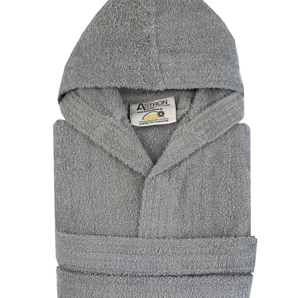 Παιδικό Μπουρνούζι Grey - 6-8 8328 - Astron Italy