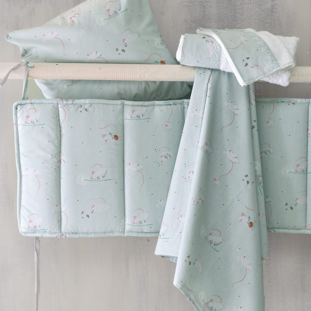 JEROM ΑΚΟΥΑ - ΣΕΤ ΠΑΠΛΩΜΑΤΟΘΗΚΗ ΒΡΕΦΙΚΗ 2 ΤΕΜ. - AQUA - 110Χ160 - Rythmos