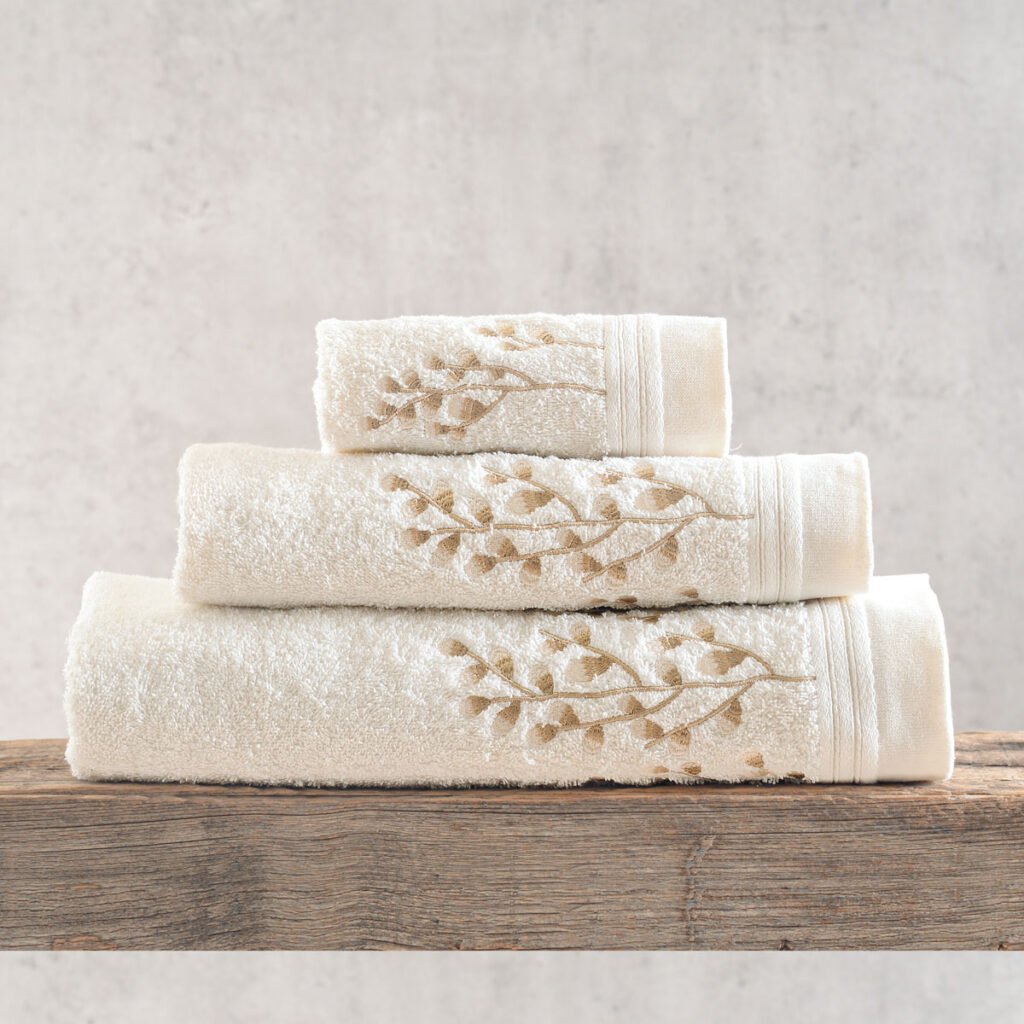 JULIET ΕΚΡΟΥ-ΚΑΦΕ - ΣΕΤ ΠΕΤΣΕΤΕΣ 3ΤΕΜ. - ΕΚΡΟΥ-ΚΑΦΕ - ΣΕΤ 3 ΤΕΜΑΧΙΩΝ (30X50, 50X90, 80X150) ΣΥΣΚΕΥΑΣΙΑ ΚΟΥΤΙΟΥ - Rythmos