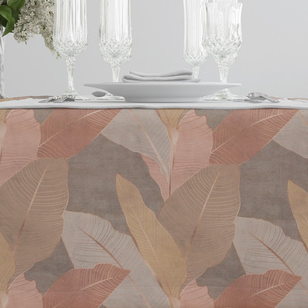 Τραπεζομάντηλο Palm Tree Σπαγγί - 140 x 140 cm - Σπαγγί - Borea Home Textiles