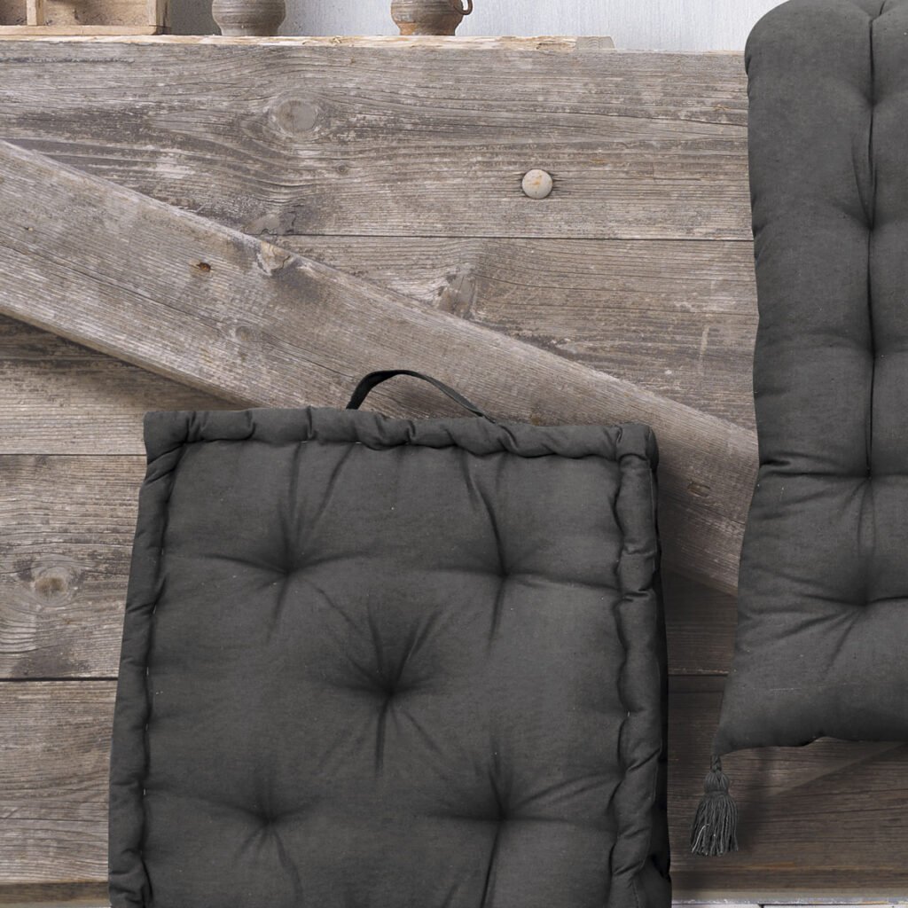 KATHY ΓΚΡΙ - ΜΑΞΙΛΑΡΙ ΔΑΠΕΔΟΥ - ΓΚΡΙ - 50X50X10 - Rythmos