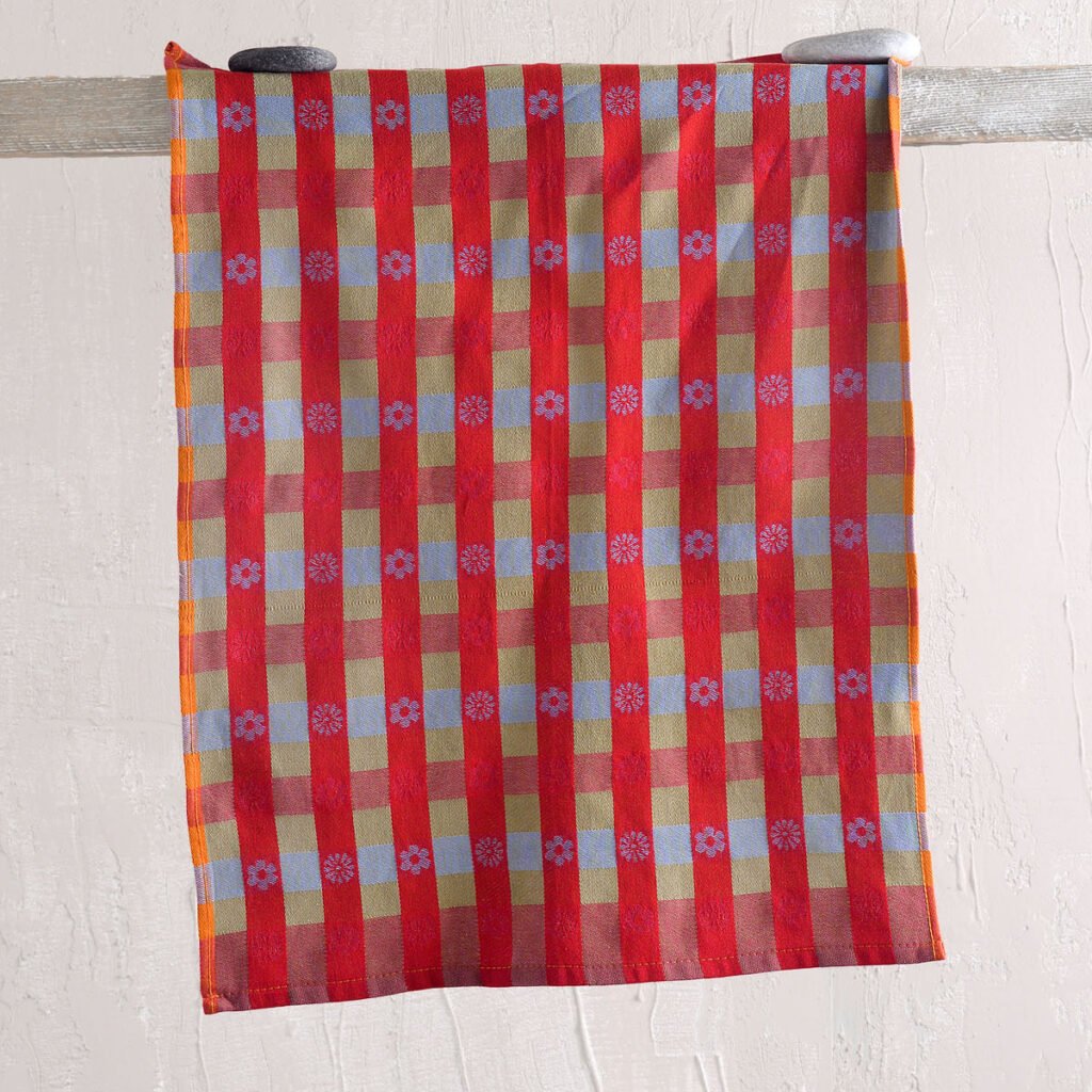 TIKAL ΚΟΚΚΙΝΟ - ΠΕΤΣΕΤΑ ΚΟΥΖΙΝΑΣ -  - 50Χ70 - Rythmos