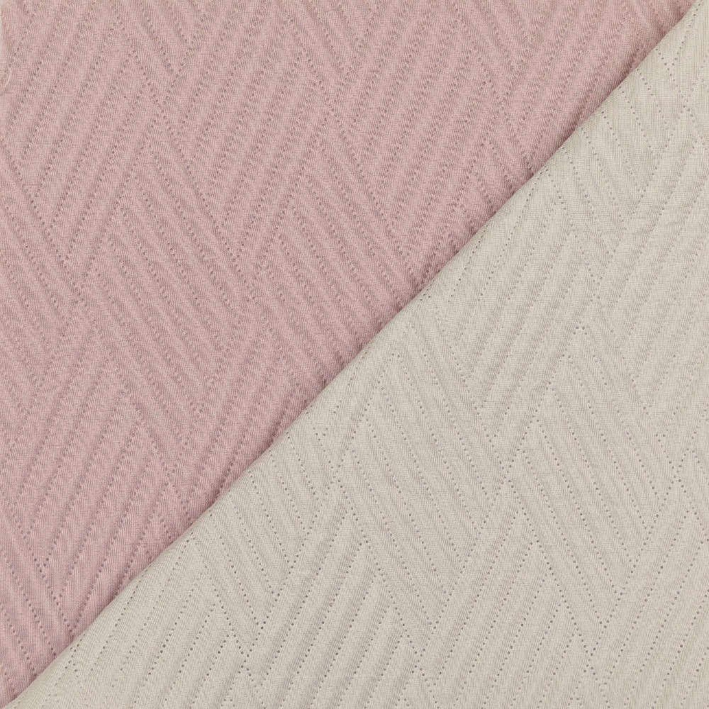 Κουβερλί Diamond Υπέρδιπλο - 220 x 240 cm - Ροζέ-Εκρού - Borea Home Textiles - Image 5