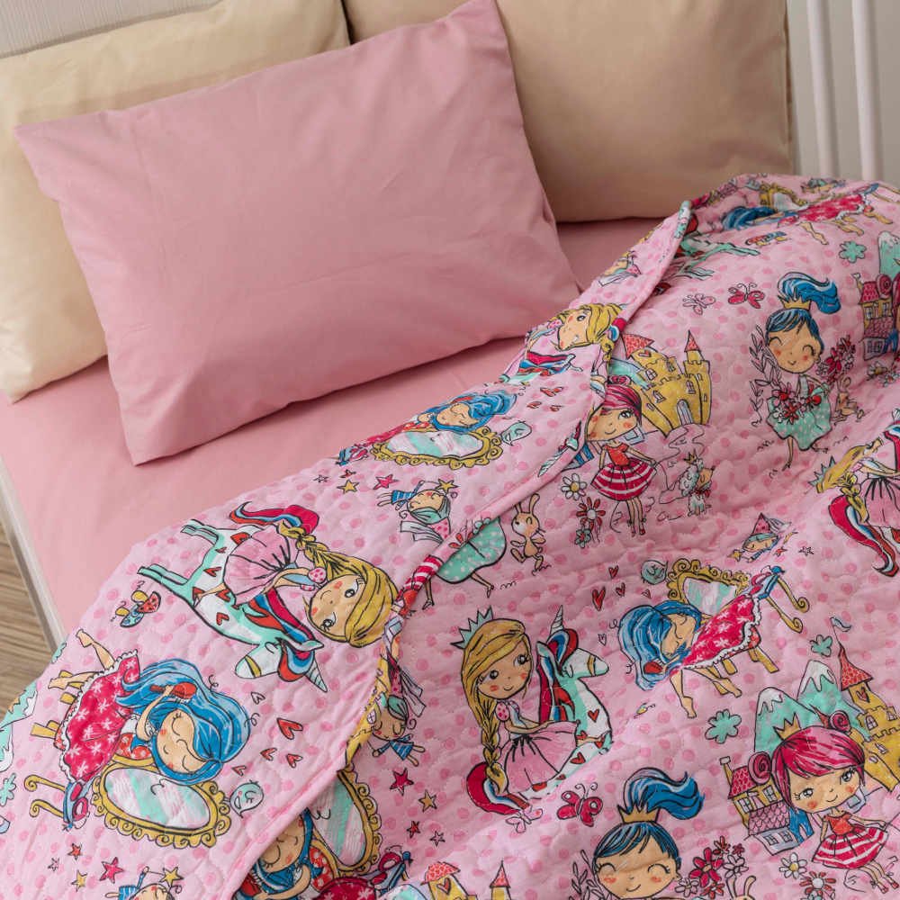 Alternative view of Κουβερλί Κούνιας Λαίδη Π-7 - 110 x 140 cm - Ροζ - Borea Home Textiles