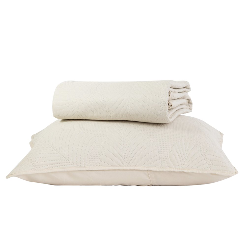 Κουβερλί Σετ Tropical Υπέρδιπλο - 220 x 240 cm + (2) 50 x 70 cm - Γκρι - Borea Home Textiles - Image 9