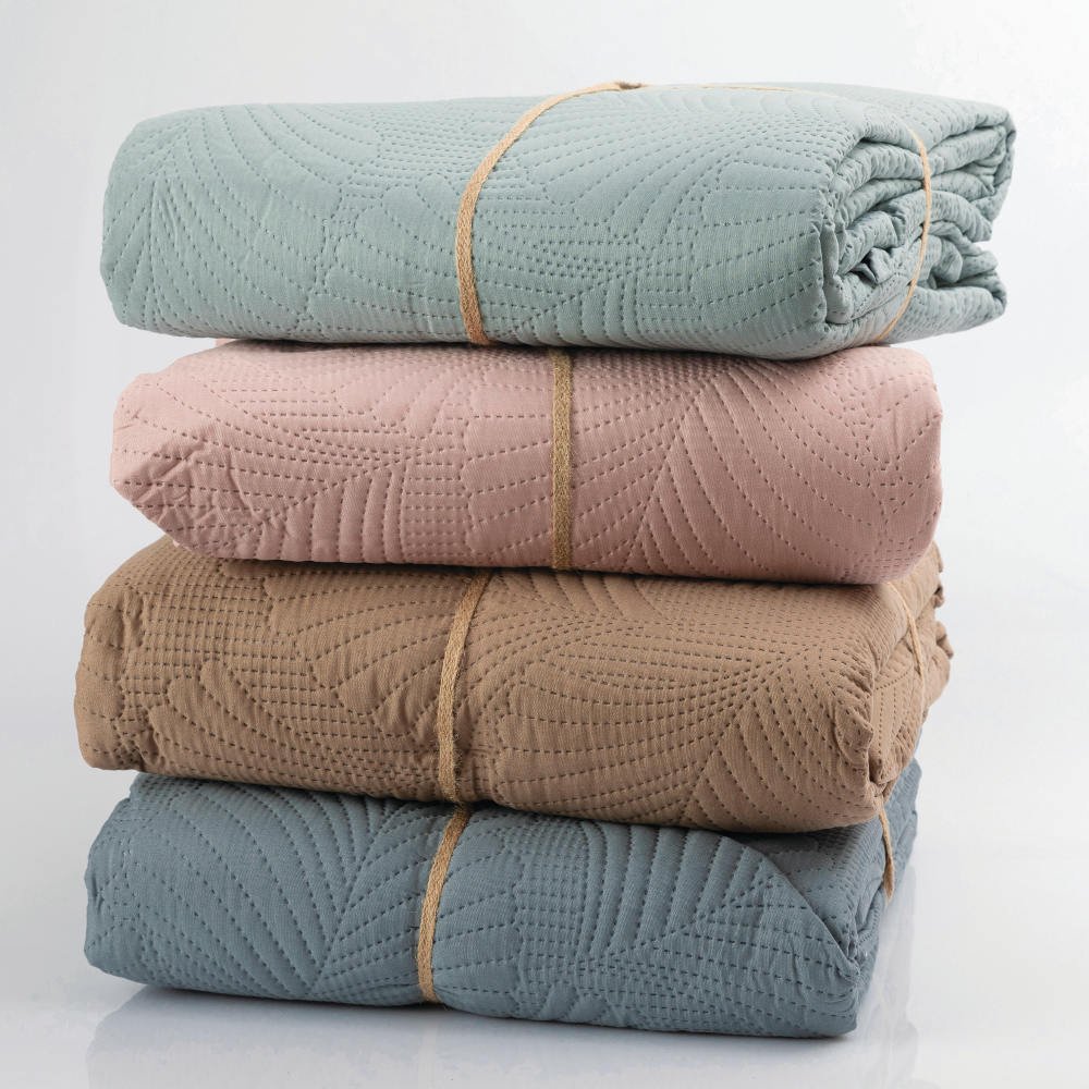 Κουβερλί Σετ Tropical Υπέρδιπλο - 220 x 240 cm + (2) 50 x 70 cm - Γκρι - Borea Home Textiles - Image 13