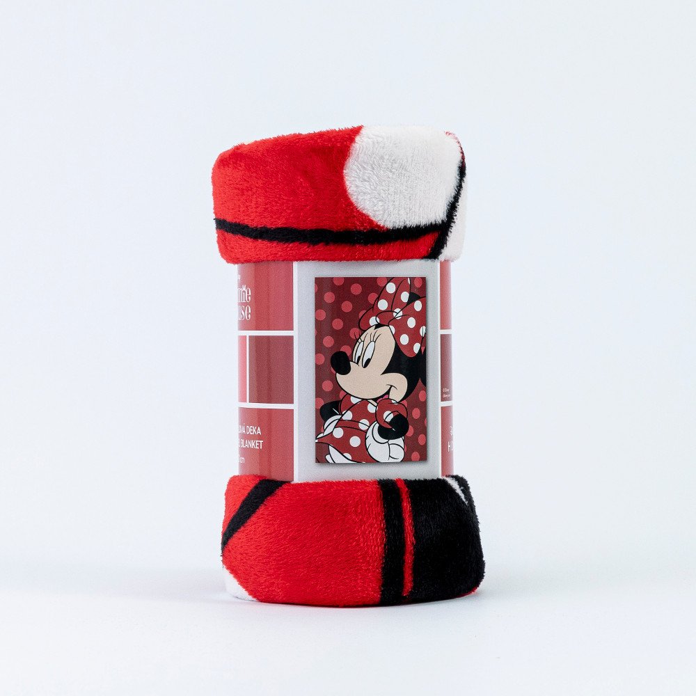 Alternative view of Κουβέρτα Flannel Minnie Red - 100 x 150 cm - Κόκκινο - Borea Home Textiles