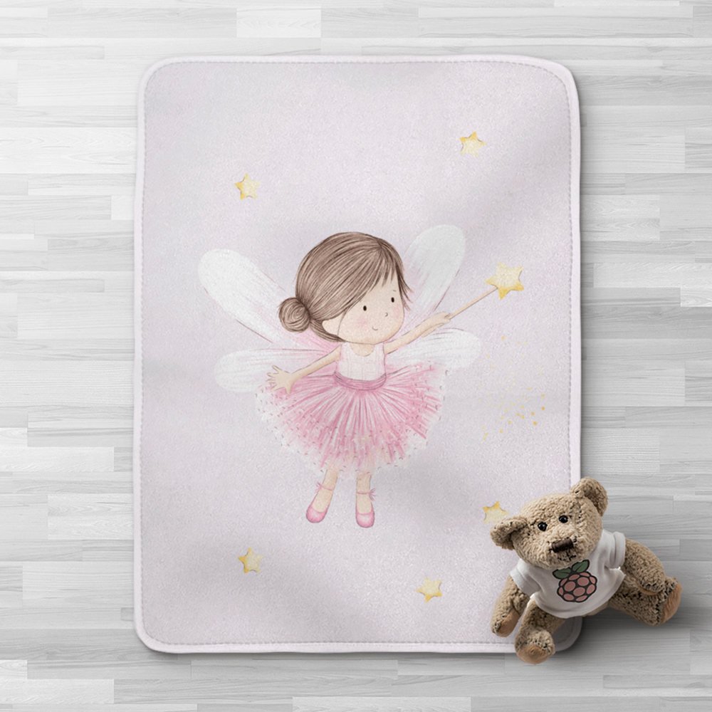 Κουβέρτα Κούνιας Fantasia - 100 x 140 cm - Λιλά - Borea Home Textiles