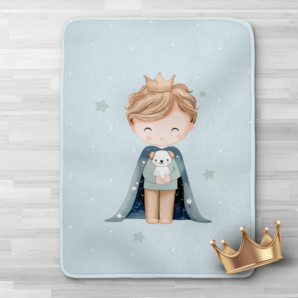 Κουβέρτα Κούνιας Little King - 100 x 140 cm - Πετρόλ - Borea Home Textiles