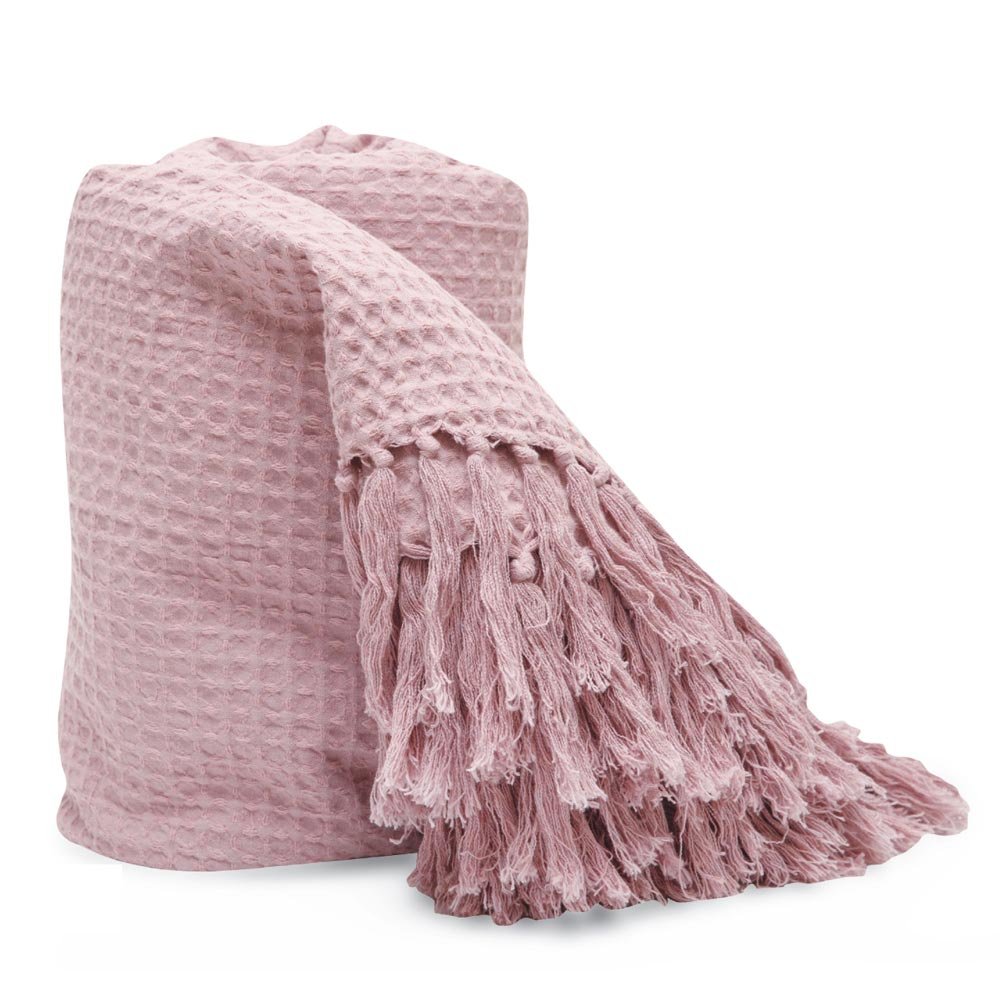 Alternative view of Κουβέρτα Πικέ Anesis Μονή - 160 x 270 cm - Ροζέ - Borea Home Textiles